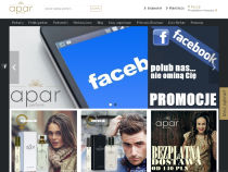 Screenshot of website aparperfume.pl