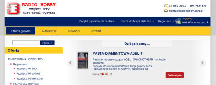 Zrzut ekranu strony radiohobby.com.pl